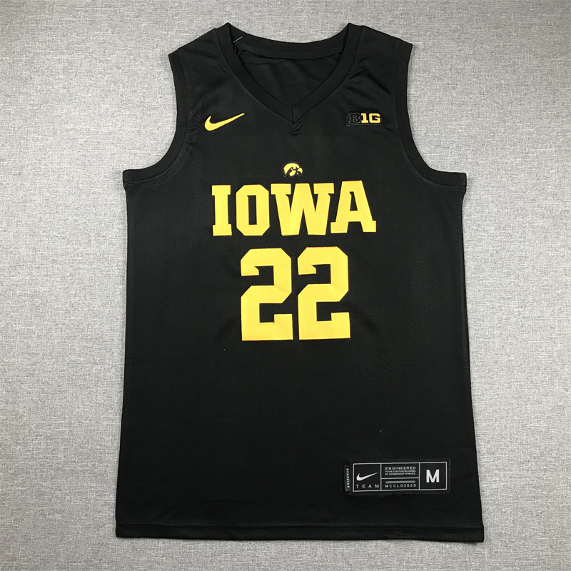 Men Iowa Hawkeye #22 Clark Black Nike 2024 NBA Jersey style 1->->NCAA Jersey